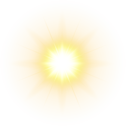 lens flare yellow light effect
